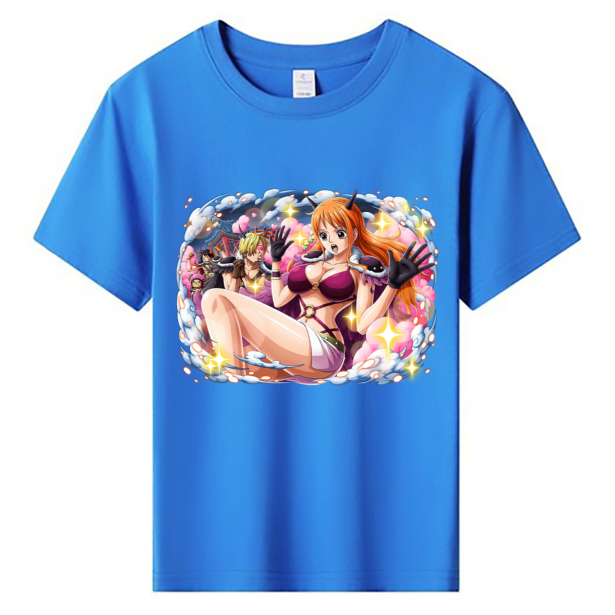 （画像用） ワンピース ナミ ONE PIECE Nami 綿100％キッズTシャツ（フロントプリント）